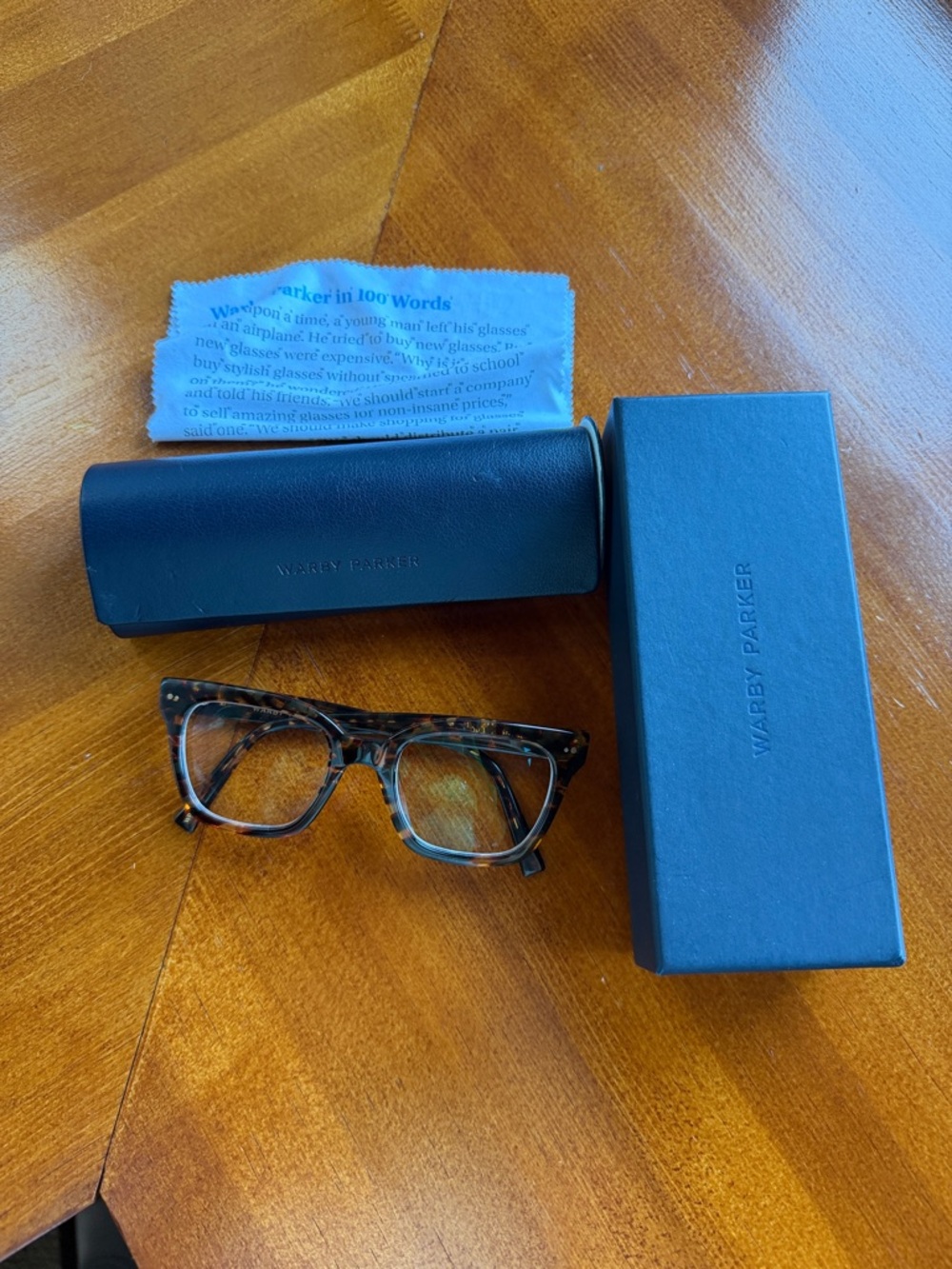 Warby Parker Tortoise Acetate Glasses - Brown Tortoise- Beale w 198 51-20-145